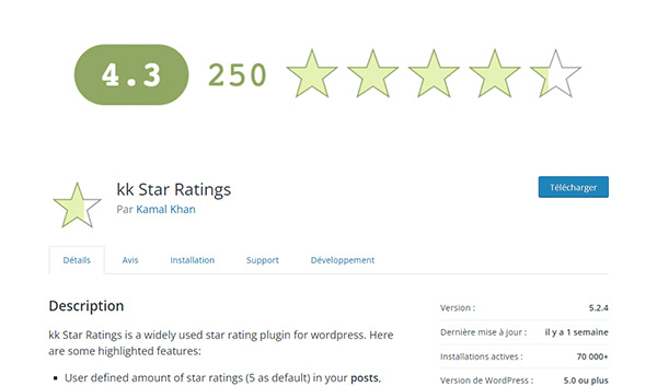 kk stars rating